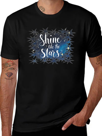 Shine Like the Stars Black Graphic Tee