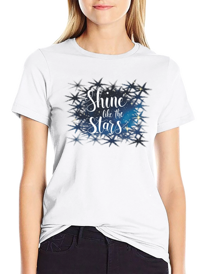 Shine Like the Stars Black Graphic Tee