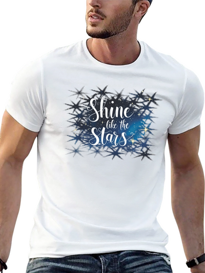 Shine Like the Stars Black Graphic Tee