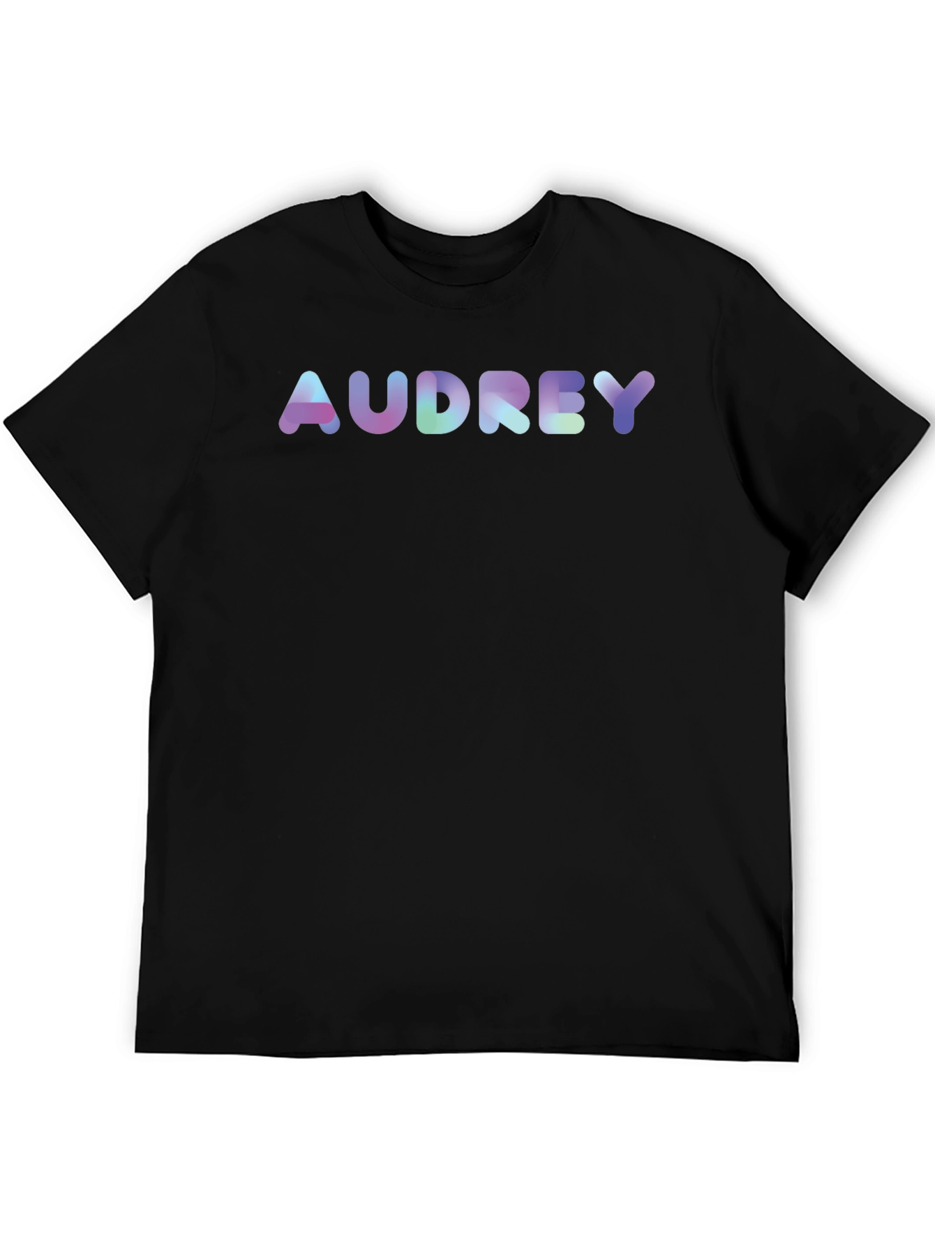 Audrey T-Shirt - Fun Bubble Font Tee