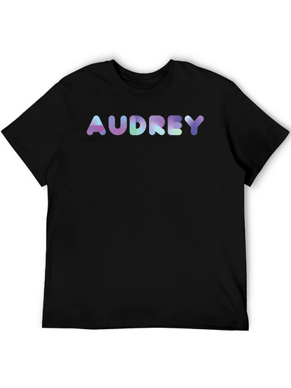 Audrey T-Shirt - Fun Bubble Font Tee