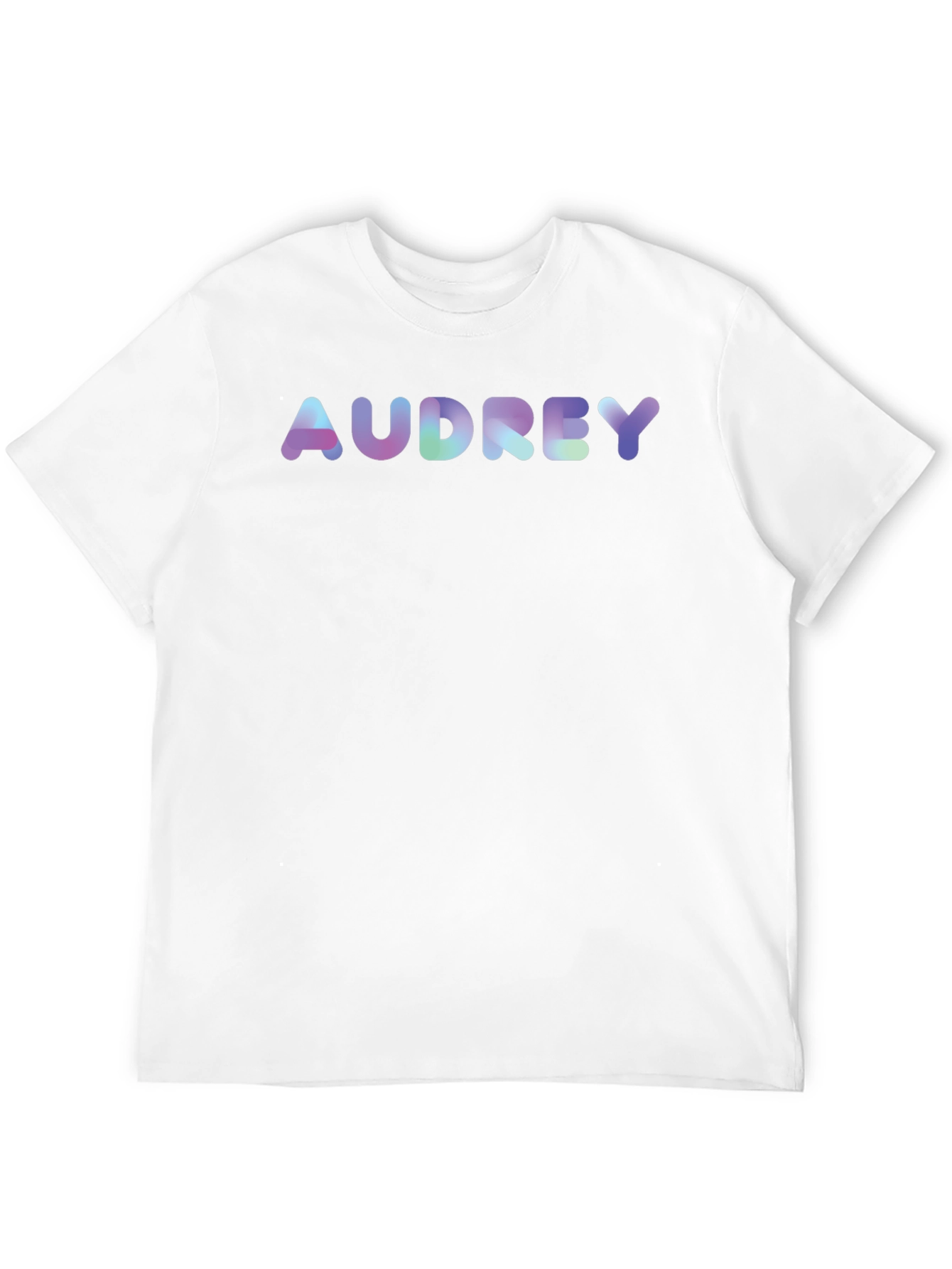 Audrey T-Shirt - Fun Bubble Font Tee