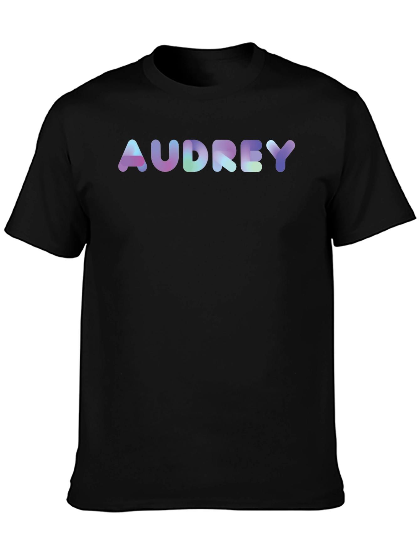 Audrey T-Shirt - Fun Bubble Font Tee