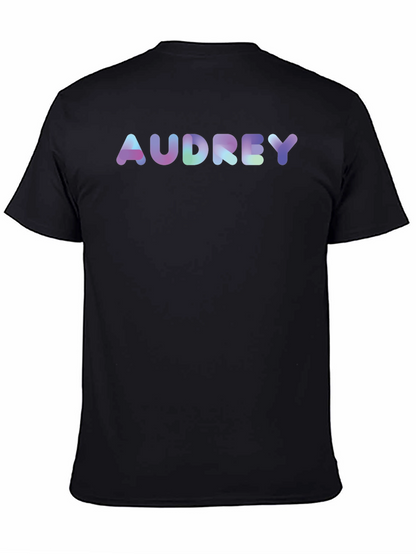 Audrey T-Shirt - Fun Bubble Font Tee