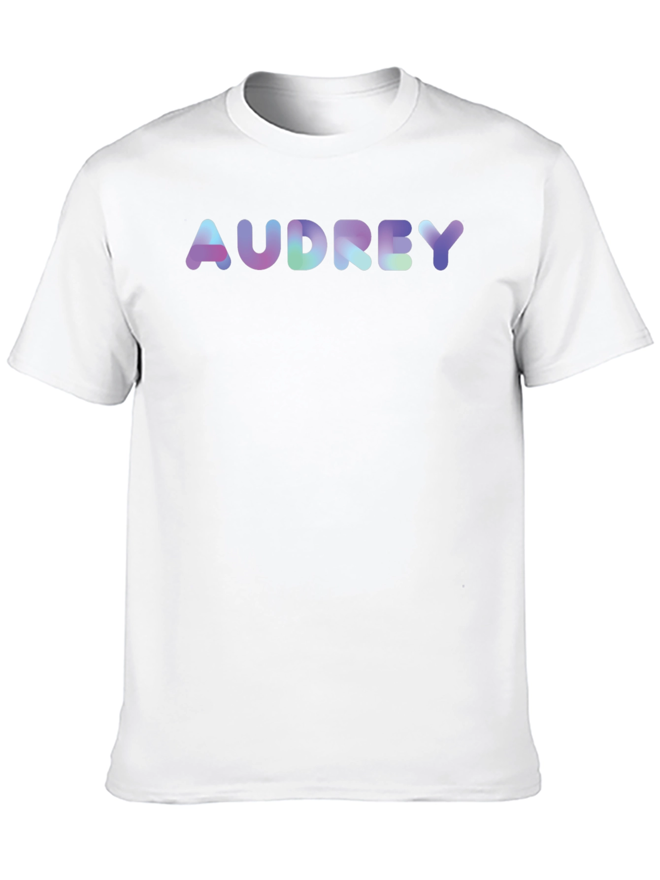 Audrey T-Shirt - Fun Bubble Font Tee
