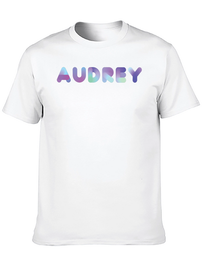 Audrey T-Shirt - Fun Bubble Font Tee