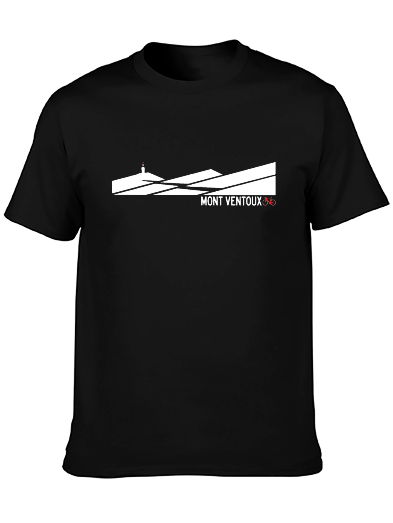 Mont Ventoux Cycling T-Shirt - Black