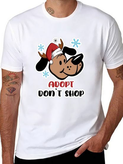 Adopt Dont Shop Dog Christmas T-Shirt