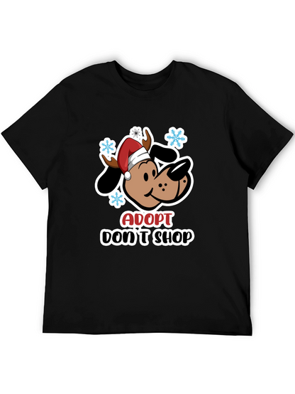 Adopt Dont Shop Dog Christmas T-Shirt