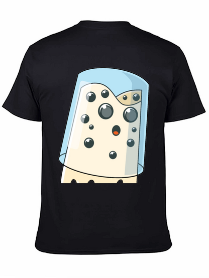 Cartoon Cheese Under Glass Graphic T-Shirt
