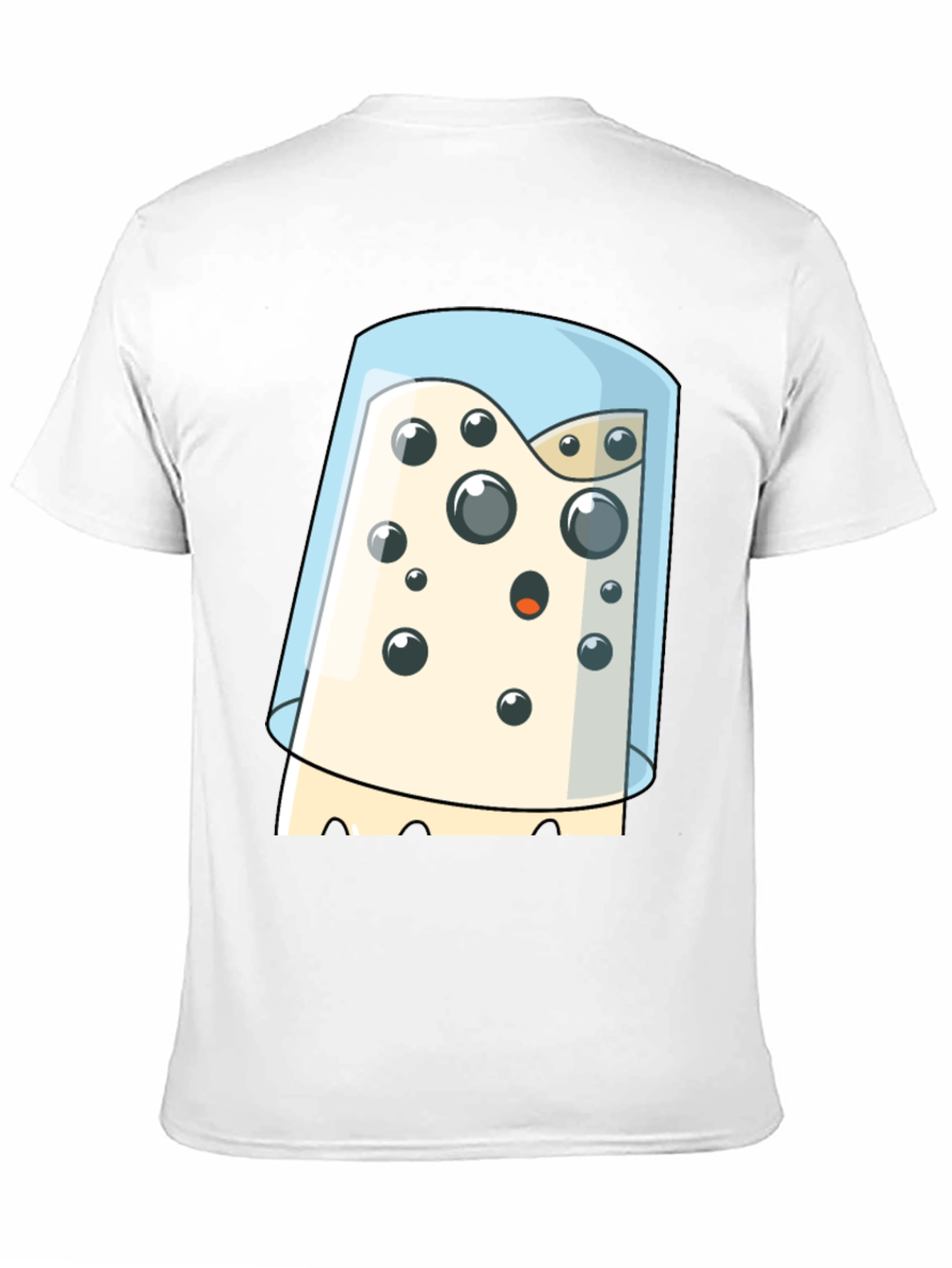 Cartoon Cheese Under Glass Graphic T-Shirt