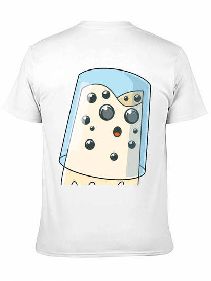 Cartoon Cheese Under Glass Graphic T-Shirt