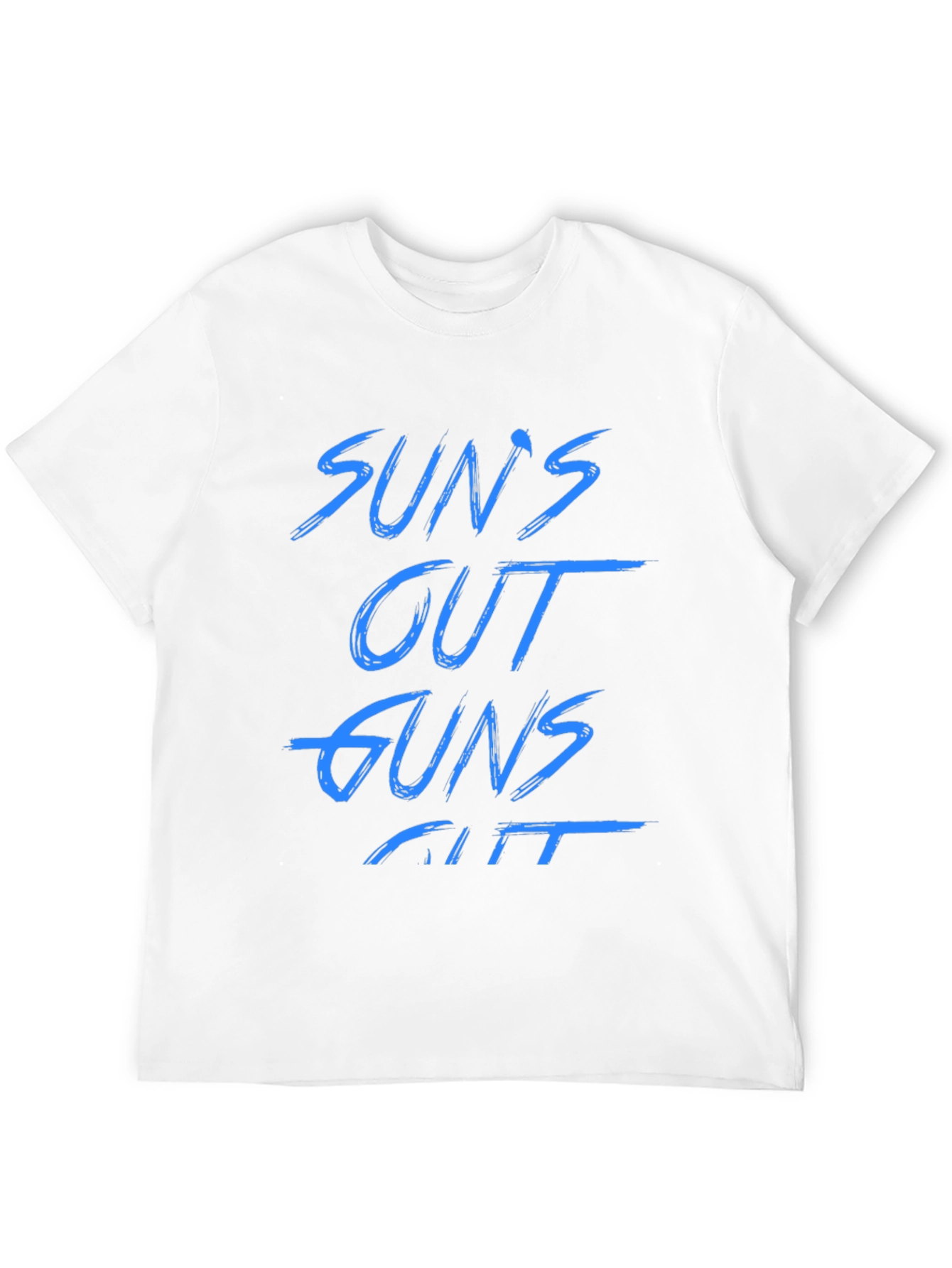 Suns Out Guns Out Black Graphic Tee