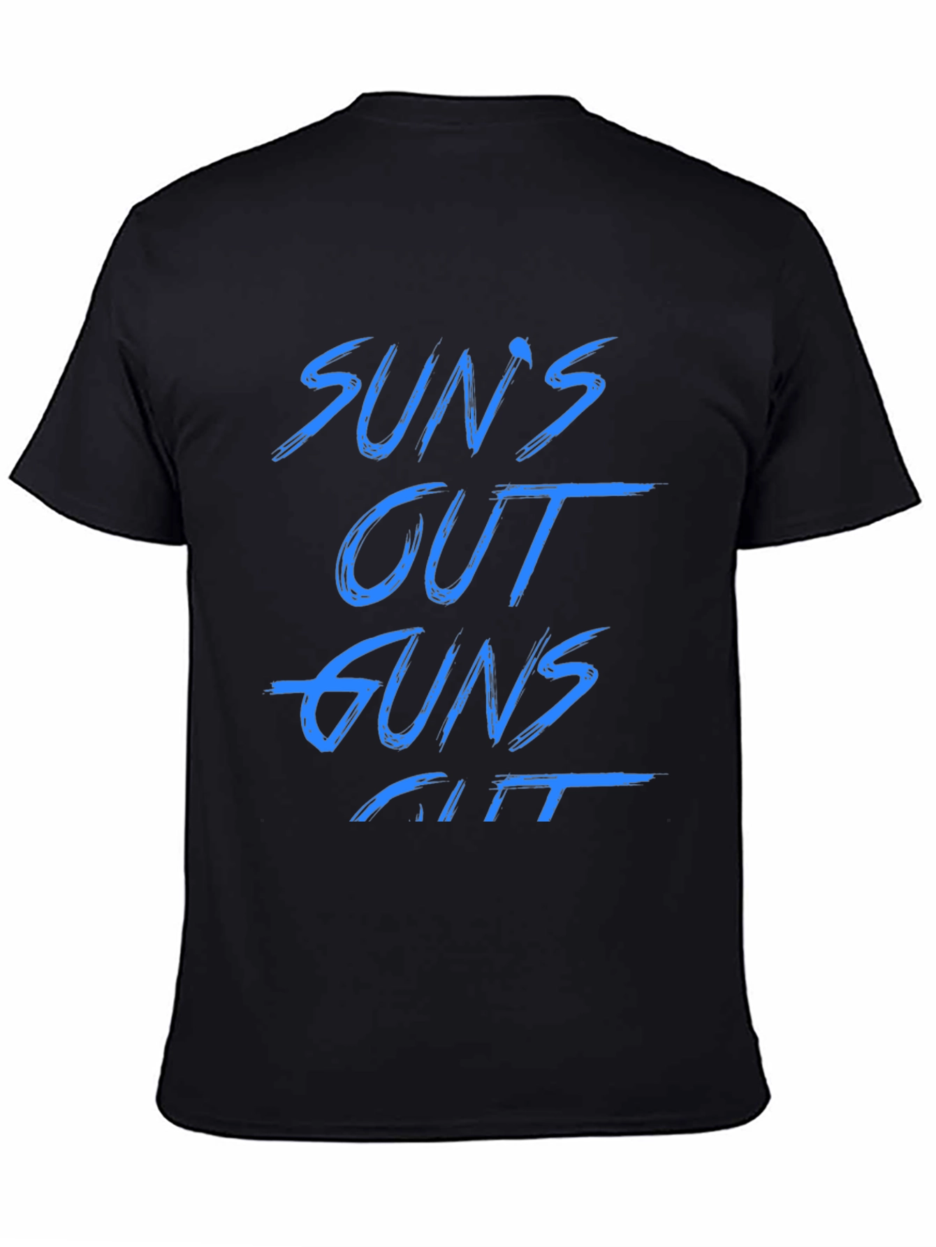 Suns Out Guns Out Black Graphic Tee
