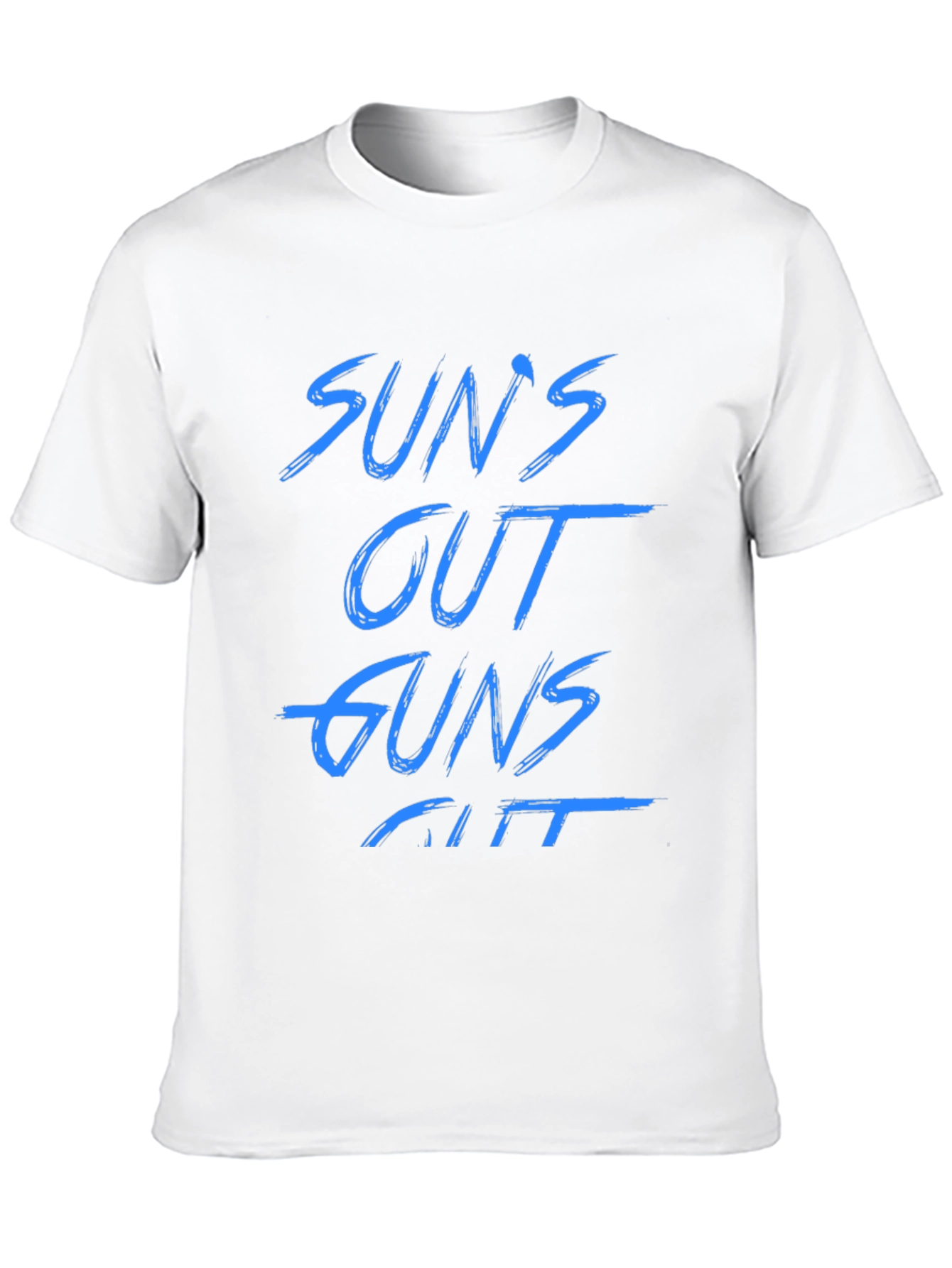 Suns Out Guns Out Black Graphic Tee