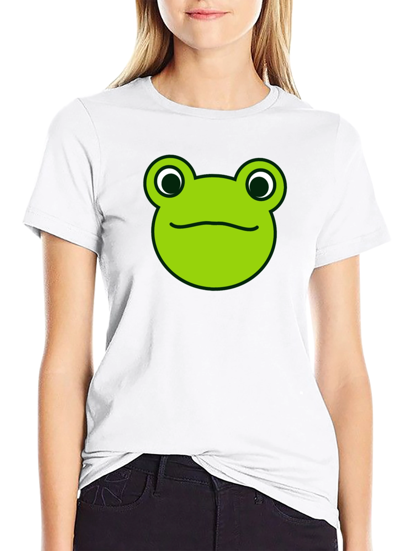Frog Face Graphic Tee - Funny Animal T-Shirt