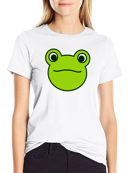 Frog Face Graphic Tee - Funny Animal T-Shirt