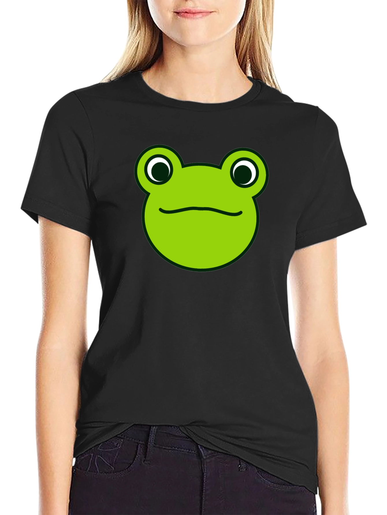 Frog Face Graphic Tee - Funny Animal T-Shirt