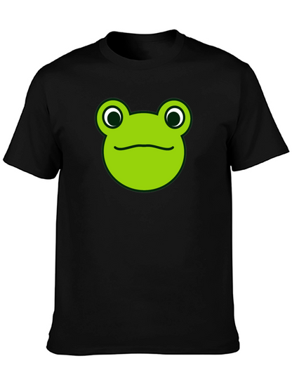 Frog Face Graphic Tee - Funny Animal T-Shirt