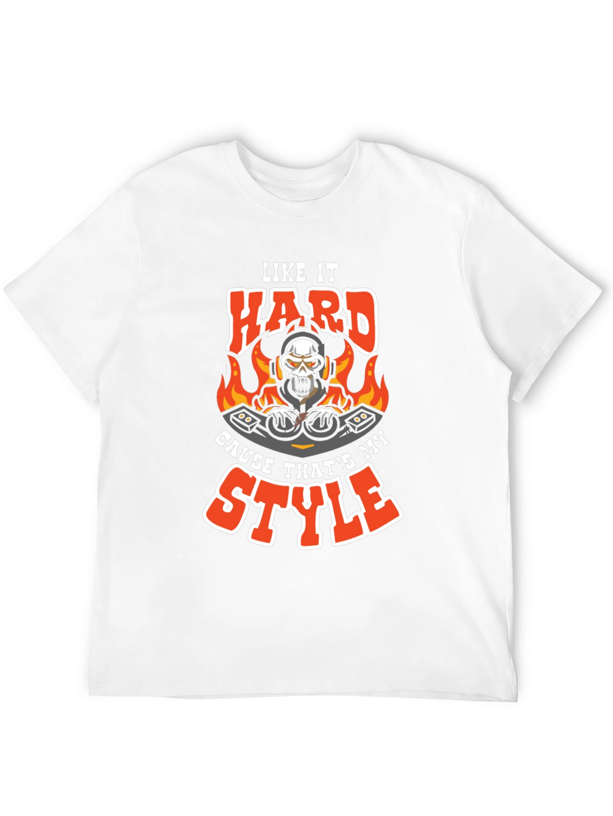 Like It Hard DJ Skull Graphic Tee
