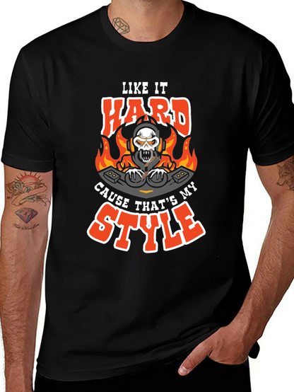 Like It Hard DJ Skull Graphic Tee