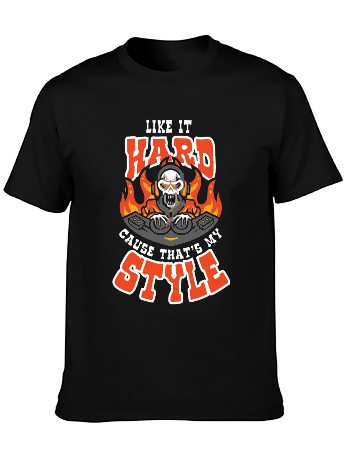 Like It Hard DJ Skull Graphic Tee