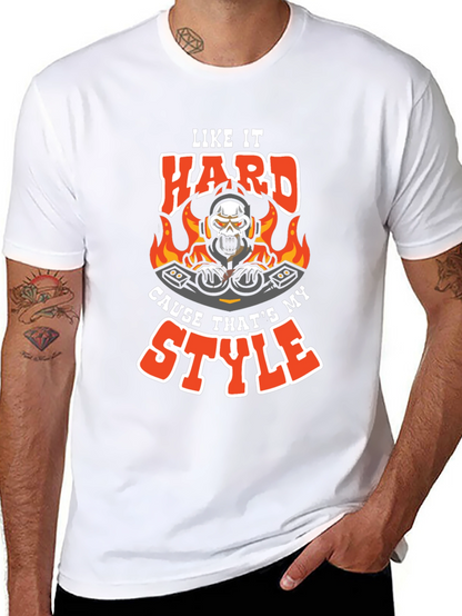 Like It Hard DJ Skull Graphic Tee