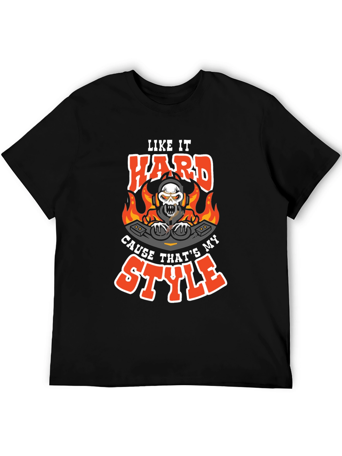 Like It Hard DJ Skull Graphic Tee