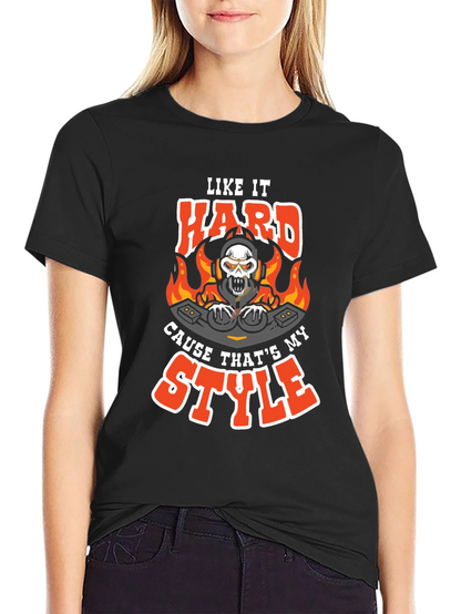 Like It Hard DJ Skull Graphic Tee