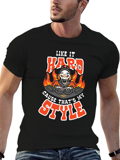 Like It Hard DJ Skull Graphic Tee