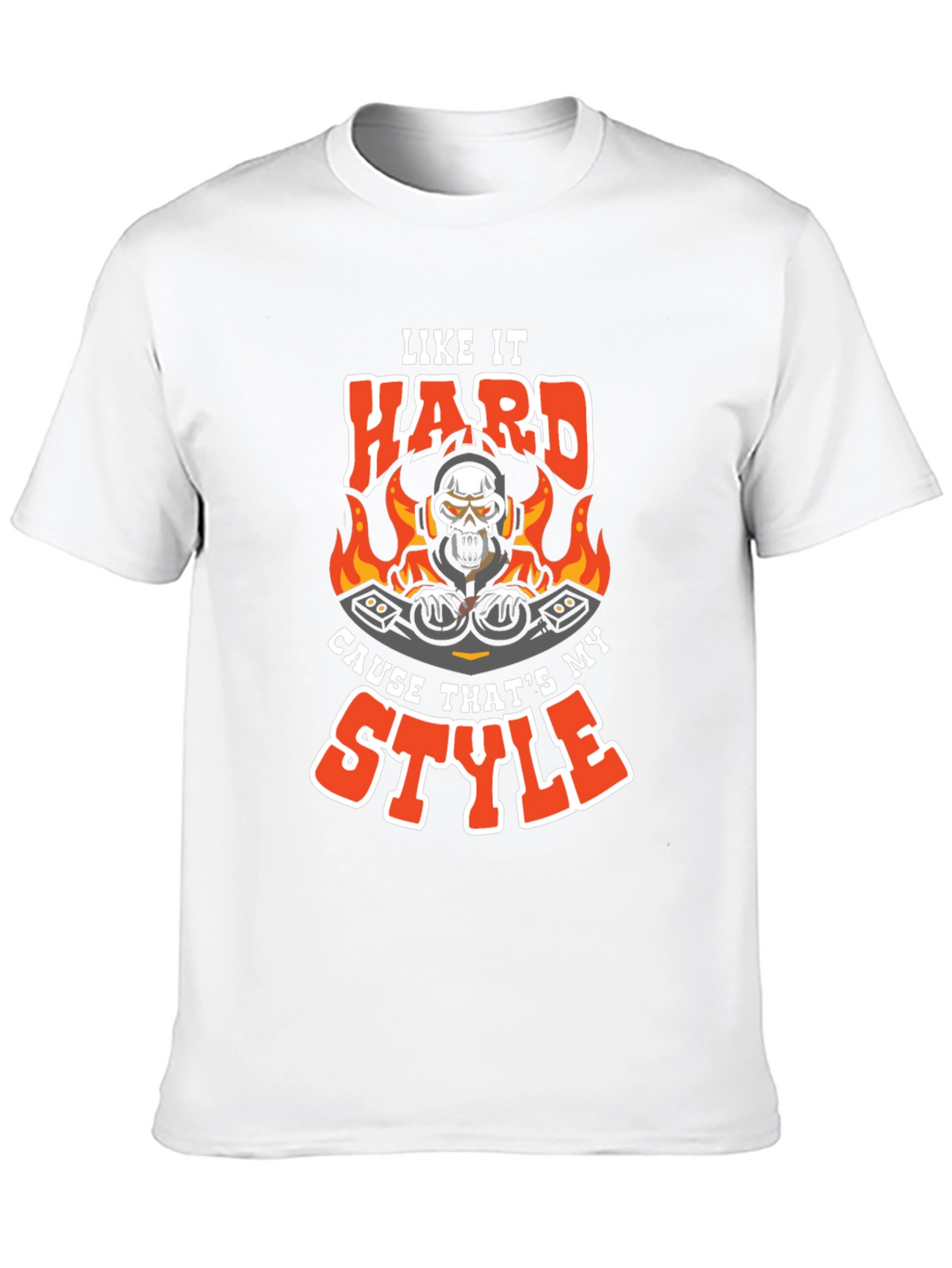 Like It Hard DJ Skull Graphic Tee