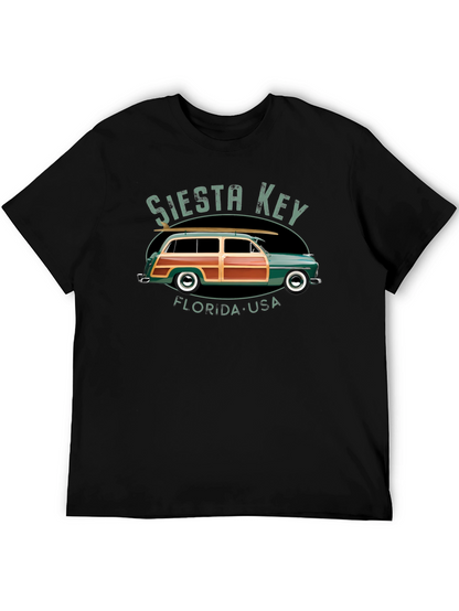 Siesta Key Car T-Shirt - Retro Surf Tee