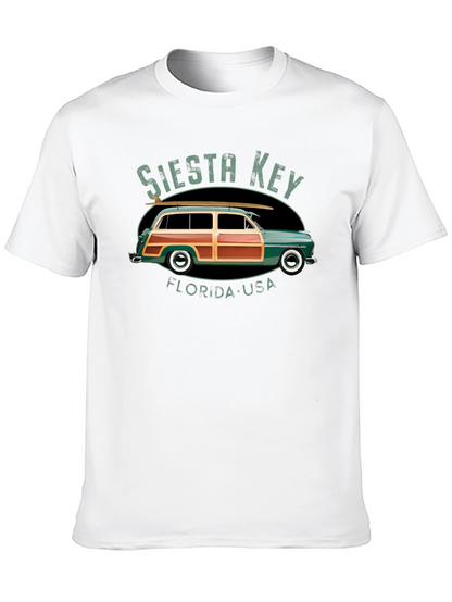 Siesta Key Car T-Shirt - Retro Surf Tee