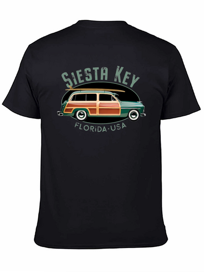 Siesta Key Car T-Shirt - Retro Surf Tee