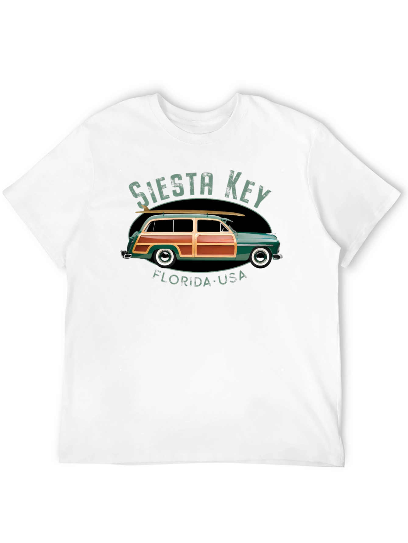 Siesta Key Car T-Shirt - Retro Surf Tee