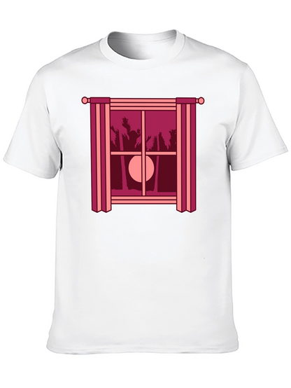 Tropical Sunset T-Shirt - Window Design Comfort Fit