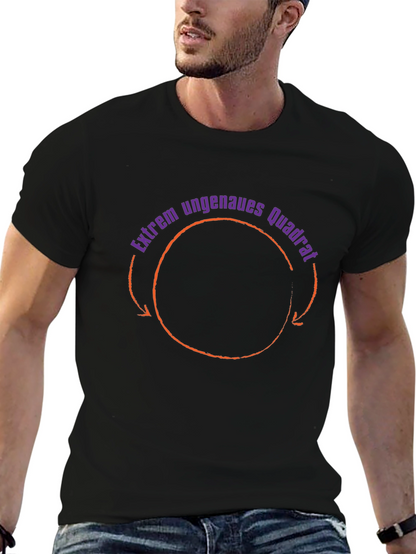 Extrem ungenaues Quadrat T-Shirt - Black
