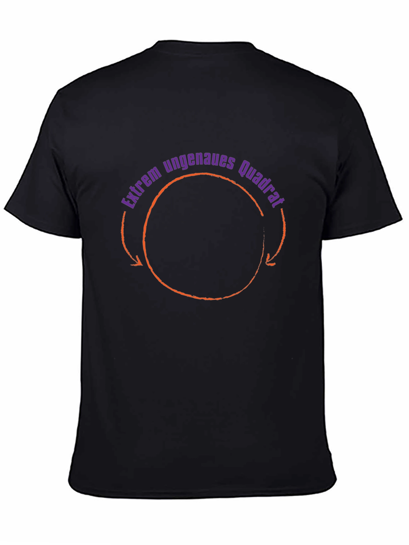Extrem ungenaues Quadrat T-Shirt - Black