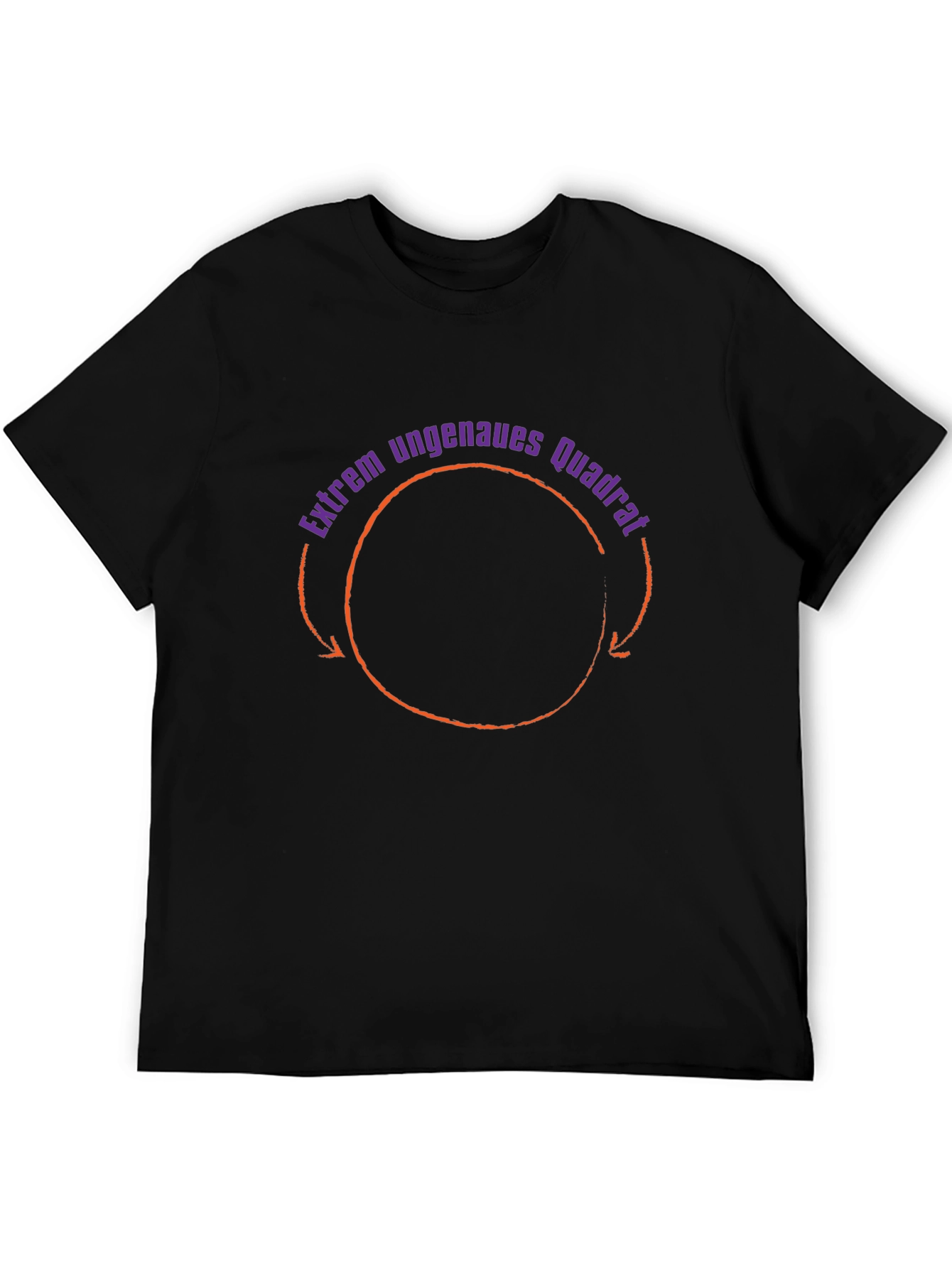 Extrem ungenaues Quadrat T-Shirt - Black