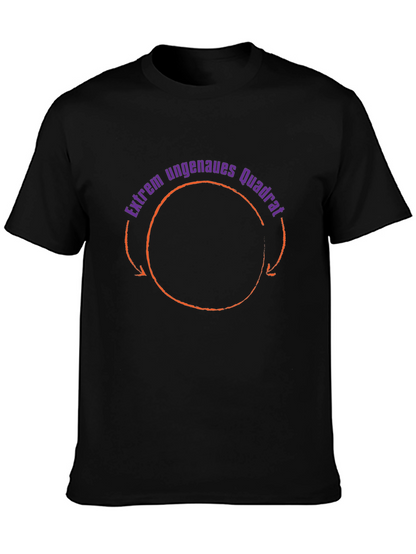 Extrem ungenaues Quadrat T-Shirt - Black