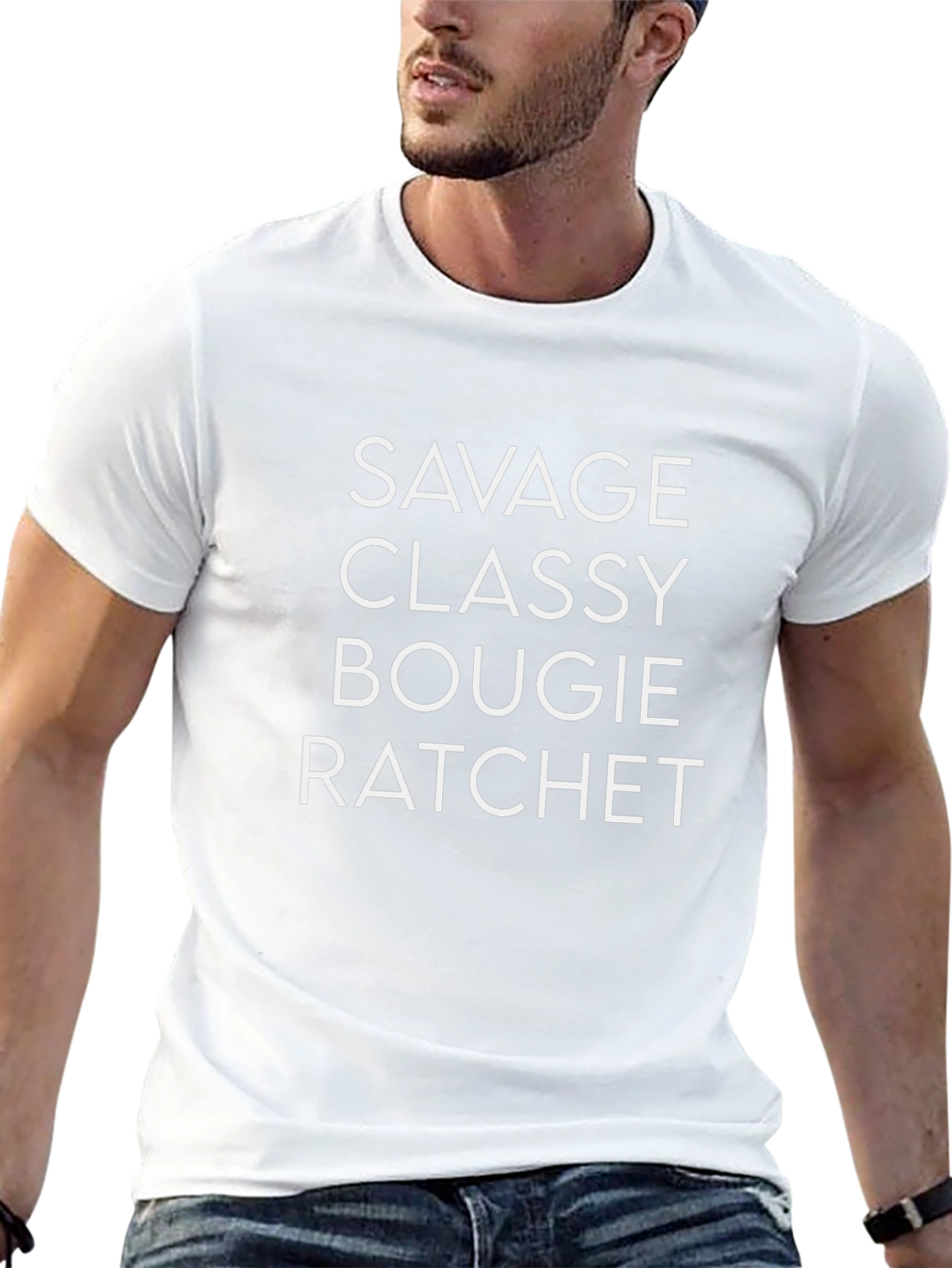 Savage Classy Bougie Ratchet Graphic Tee - Black