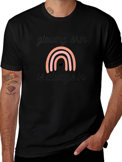 Glowing Skin Rainbow Graphic Tee