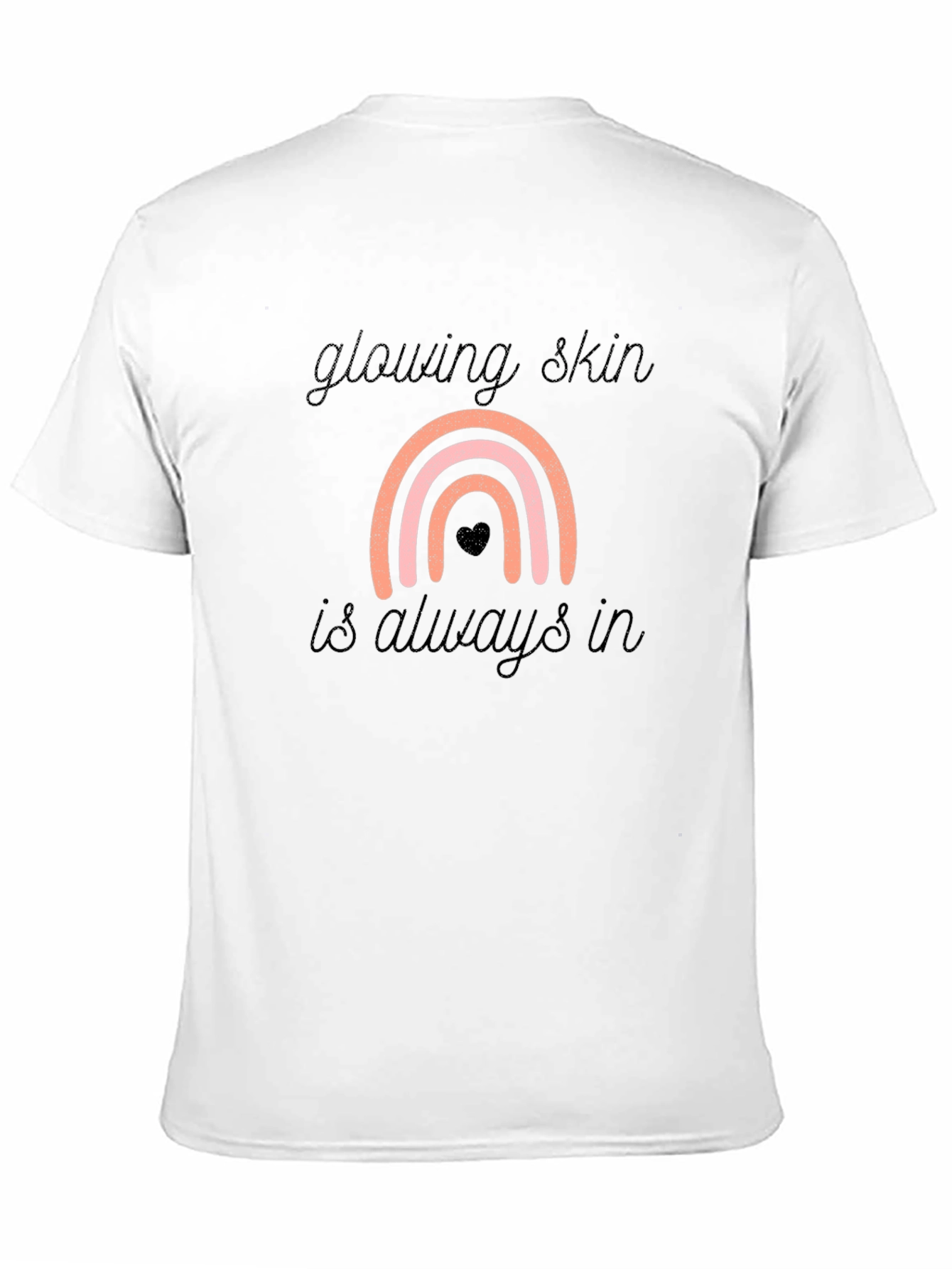 Glowing Skin Rainbow Graphic Tee