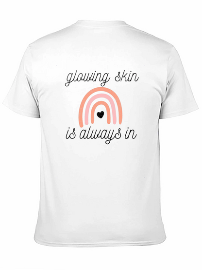 Glowing Skin Rainbow Graphic Tee