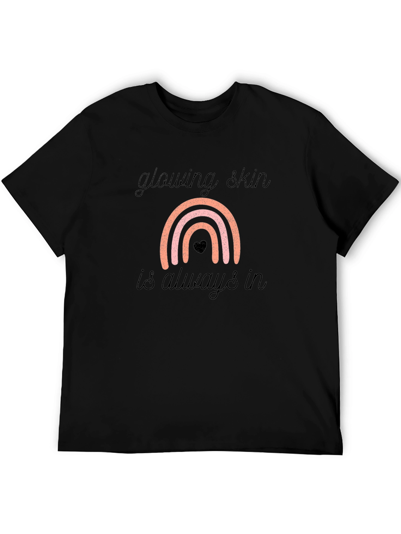Glowing Skin Rainbow Graphic Tee