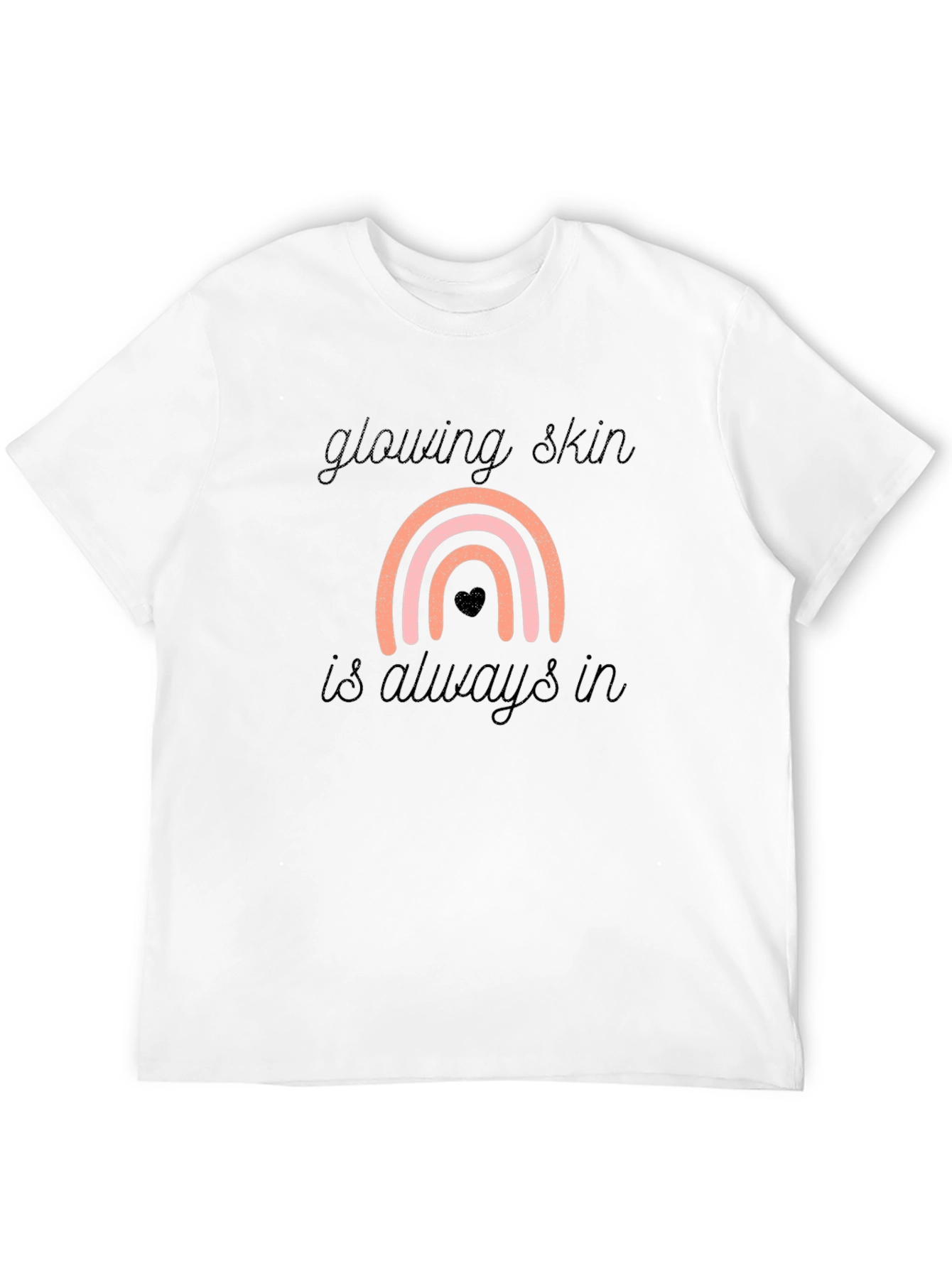 Glowing Skin Rainbow Graphic Tee