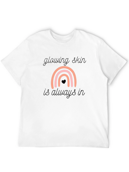 Glowing Skin Rainbow Graphic Tee