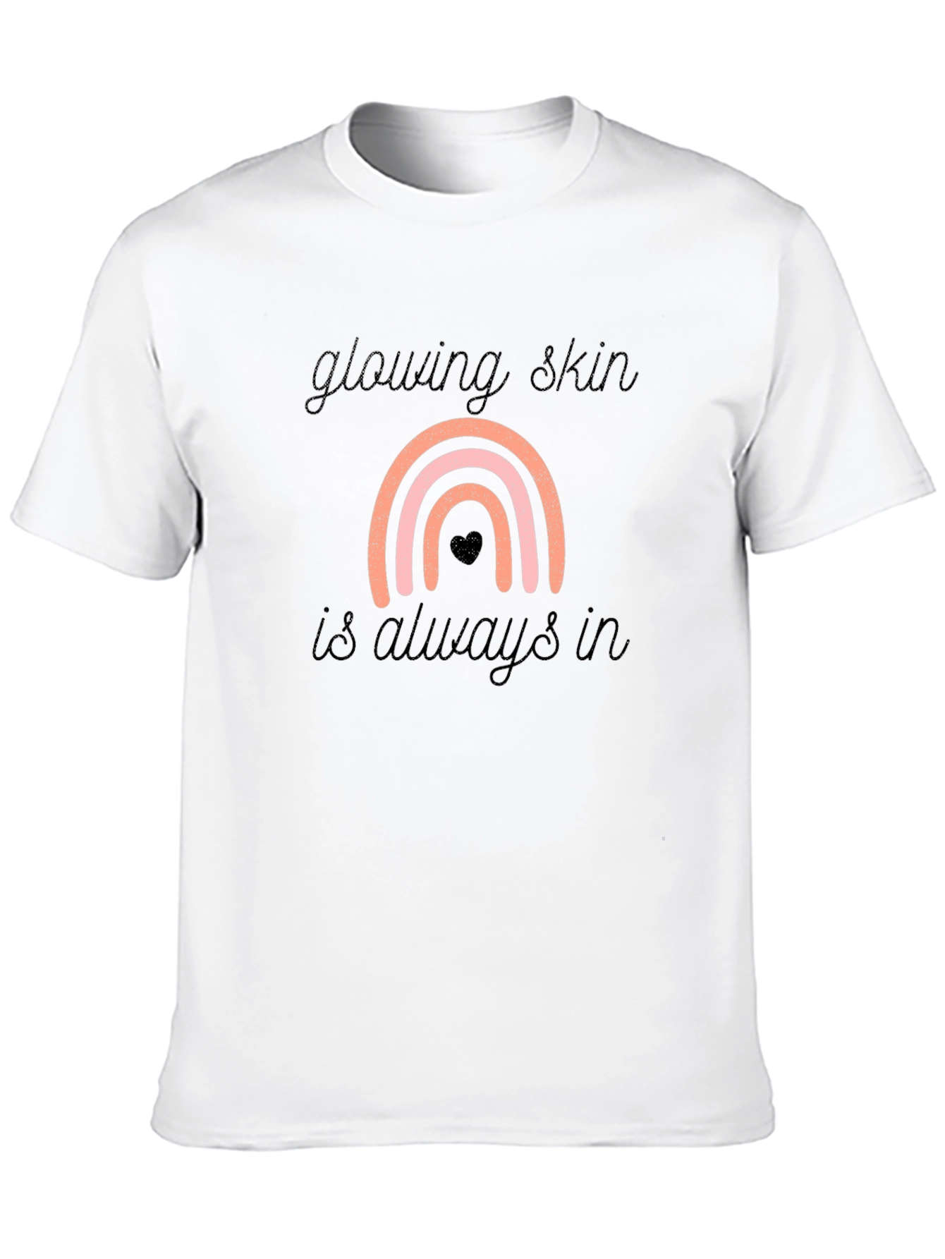Glowing Skin Rainbow Graphic Tee