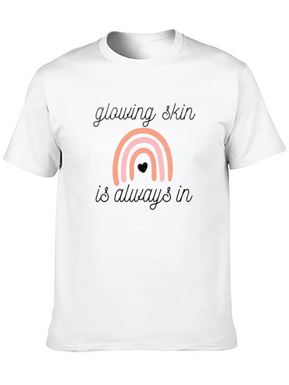 Glowing Skin Rainbow Graphic Tee