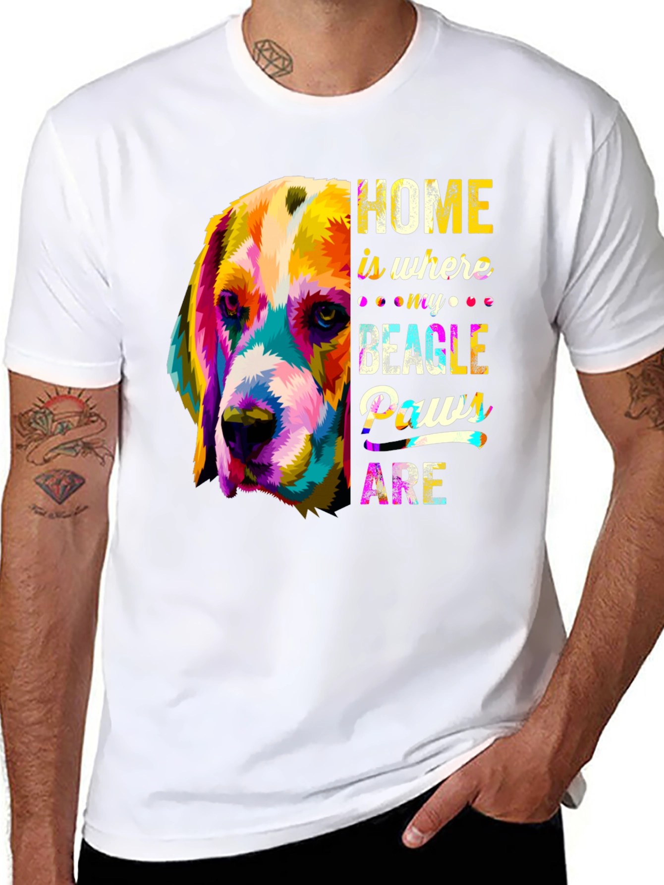 Beagle Paws Graphic Tee